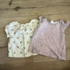 Bundle of baby girl tops